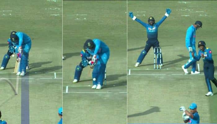 India vs Sri Lanka, 1st ODI: Dhoni Review System saves Jasprit Bumrah in Dharamshala — Watch