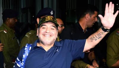 Diego Maradona arrives in Kolkata on three-day visit