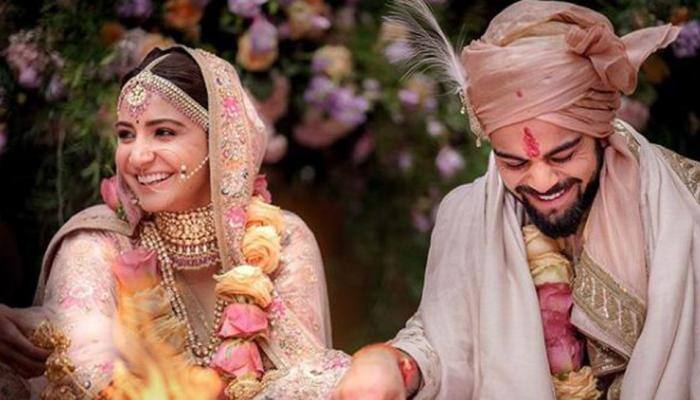 Anushka Sharma and Virat Kohli's wedding outfits will make you blush