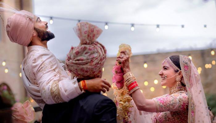Virat Kohli – Anushka Sharma jai mala ceremony video leaked – Watch