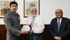 Former Indian Football team captain Gurdev Singh Gill felicitated