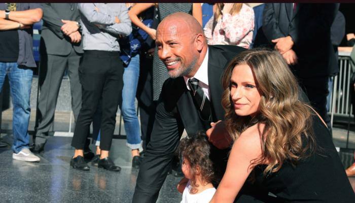 Wrestler turned actor Dwayne 'The Rock' Johnson receives star on Walk of Fame