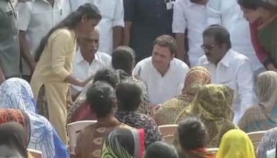 Rahul Gandhi meets cyclone Ockhi victims in Kerala, promises all help 