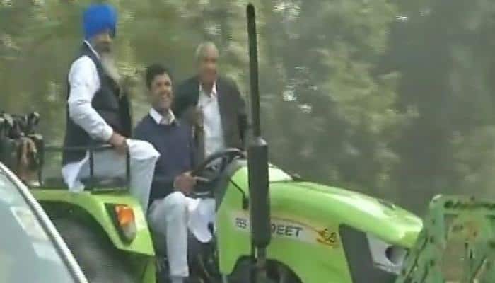 Dushyant Chautala rides tractor to Parliament, courts trouble
