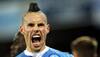 Marek Hamsik equals Diego Maradona's record, Napoli on top in Serie A