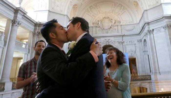 Australia's first same-sex couples get married