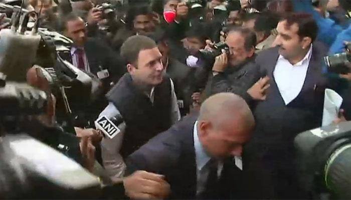 Assembly election results 2017: Rahul Gandhi attends Parliament, refuses to talk to media