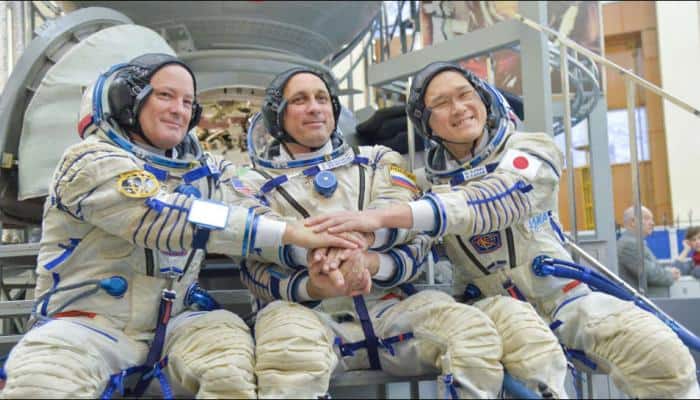Three new crew members welcomed aboard the International Space Station