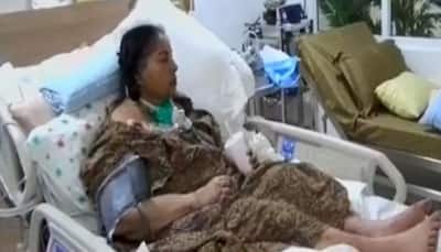 Unseen footage of Jayalalithaa having juice on hospital bed released