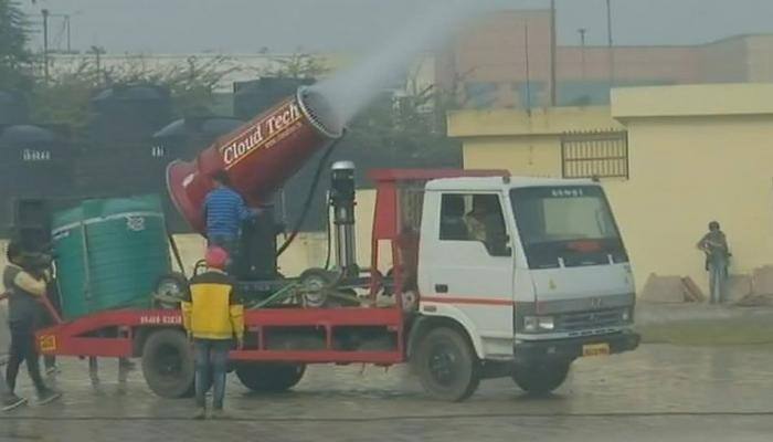 Delhi govt begins test trial of anti-smog gun in Anand Vihar as air quality remains poor 