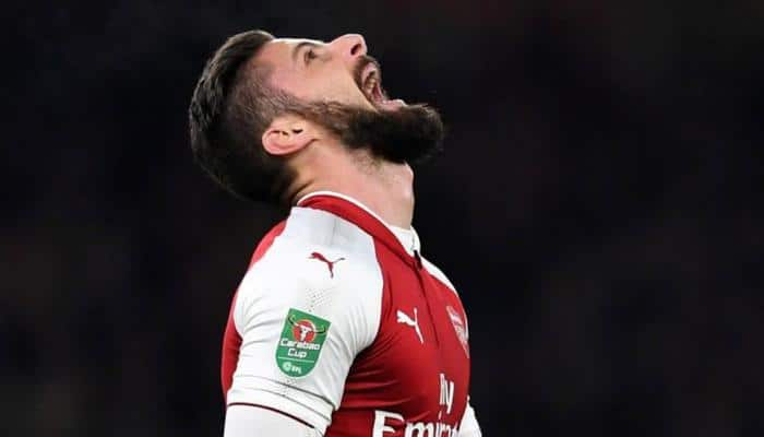 Arsenal&#039;s Olivier Giroud to miss Liverpool clash with hamstring injury