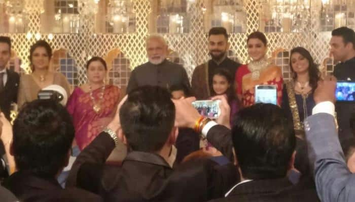 PM Narendra Modi attends wedding reception of Virat Kohli, Anushka Sharma