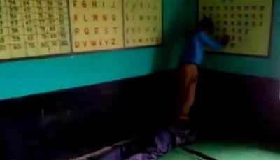 Caught on cam: Teacher gets back massage from student in MP school, video goes viral