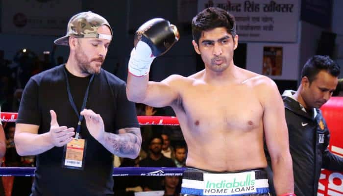 Vijender Singh defends two pro-boxing titles with 10th straight win