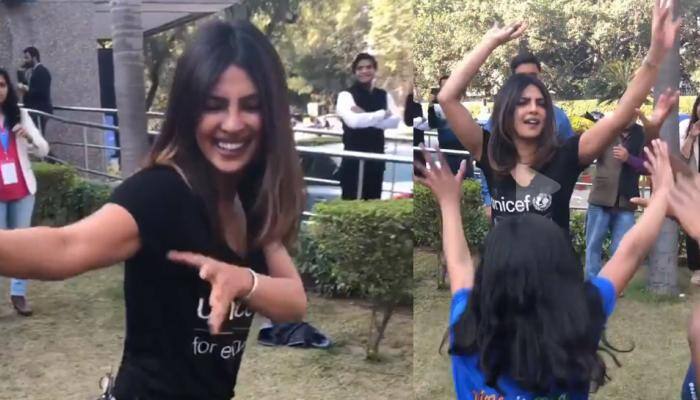 Priyanka Chopra shakes a leg with children on a Punjabi track—Watch