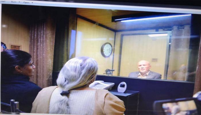 Glass barrier in between, mother and wife meet Jadhav in Islamabad 