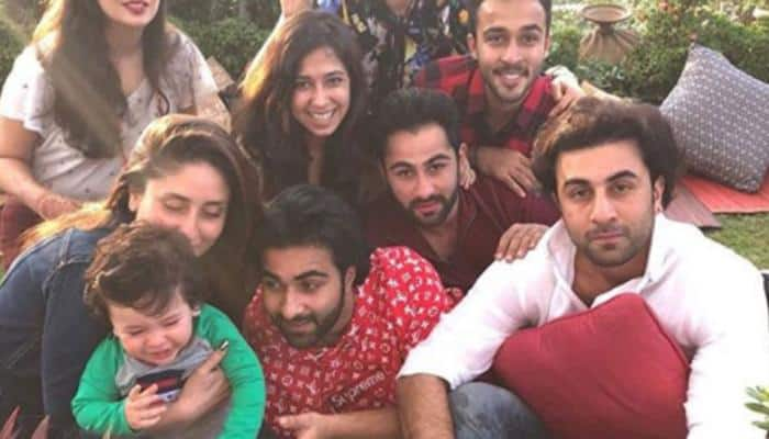 Ranbir Kapoor&#039;s pic with Taimur Ali Khan on Kapoors&#039; Christmas brunch is breaking the internet!