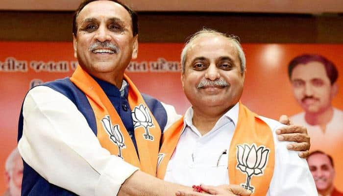 BJP&#039;s show of strength in Gujarat as Vijay Rupani takes oath as Chief Minister