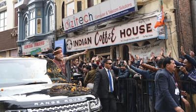Watch: Crowd chants 'Modi, Modi' as PM leaves from Shimla after oath-taking ceremony 