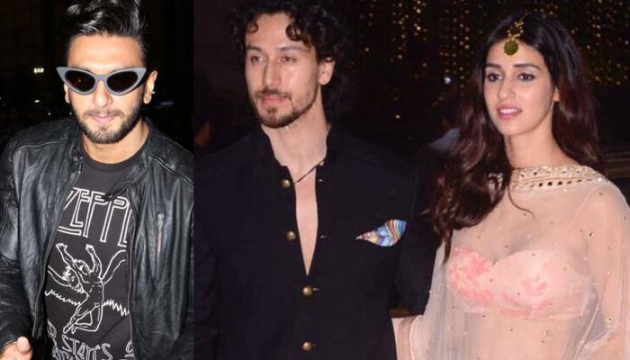 Tiger Shroff sits on Disha Patani’s lap; Ranveer Singh photobombs – See Pics