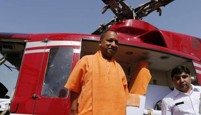 UP CM Yogi Adityanath&#039;s helicopter makes emergency landing in Faizabad