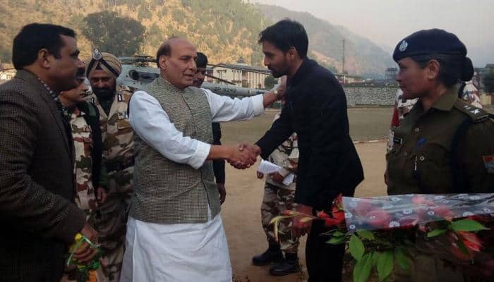 Rajnath Singh visits ITBP battalion HQ in Uttarkashi&#039;s Matli, to clebrate New Year with troops