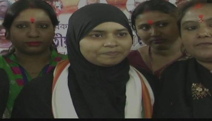 Triple talaq petitioner Ishrat Jahan joins BJP