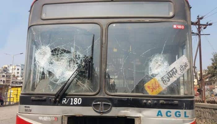Several buses vandalised in fresh violence in Pune