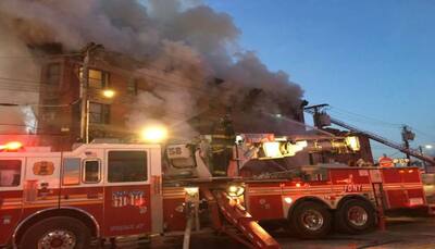 Massive fire engulfs Bronx building in New York