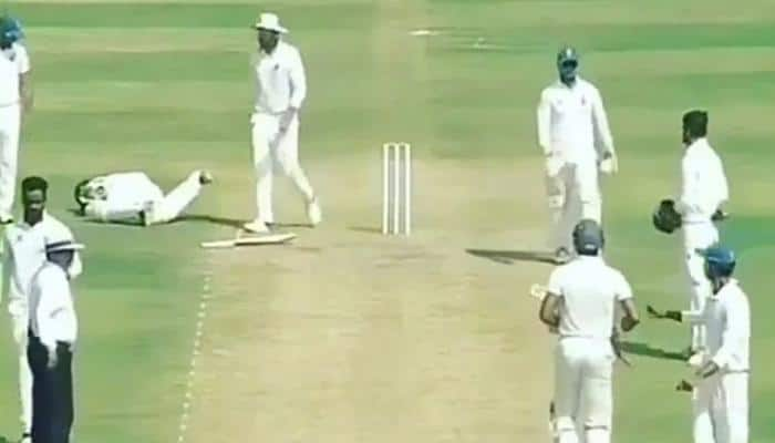 WATCH: Vidarbha batsman lies in pain after being hit by a bouncer, Delhi players walk past him during Ranji Trophy final