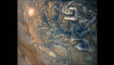 NASA's Juno captures 'mind-bending' image of Jupiter's tumultuous atmosphere – See pic