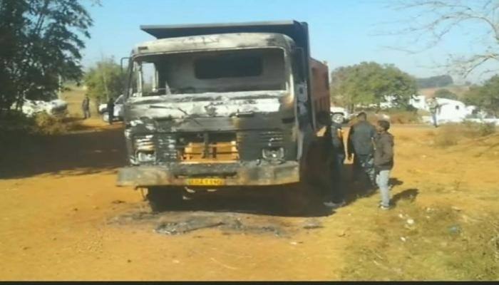 Naxals torch 6 vehicles, blow up 2 weigh-bridge units in Chhattisgarh