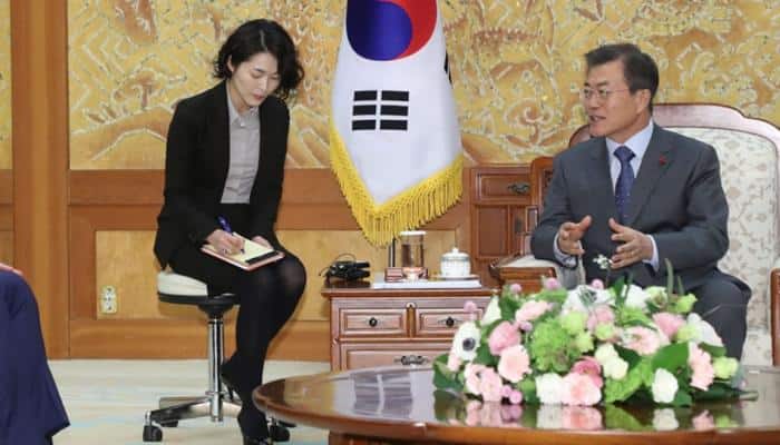 Denuclearisation is path to peace: South Korea`s Moon Jae-In 
