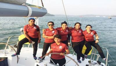 Watch: Daredevil Indian women naval officers brave storm in Pacific Ocean