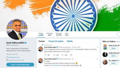 Indian ambassador to UN's Twitter account restored hours after hackers post Pak flag