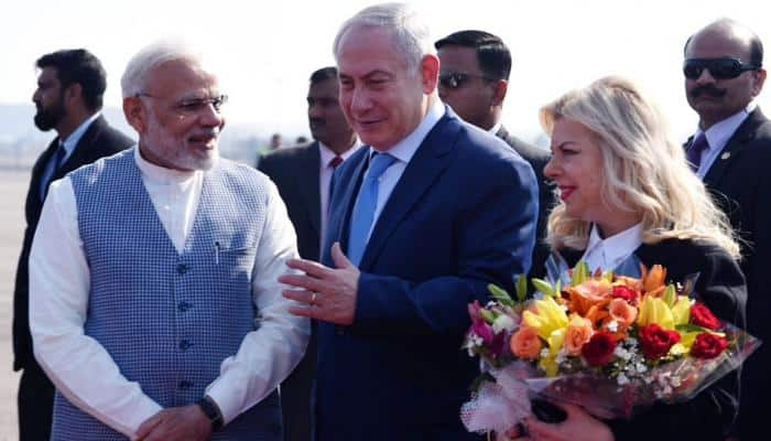 Israeli PM Benjamin Netanyahu&#039;s India visit, day 1 - In Pics