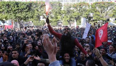 Protests mark Tunisia uprising anniversary