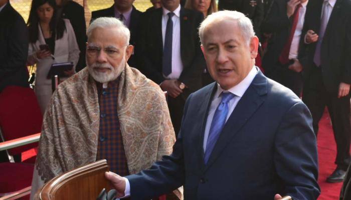 Dawn of a new era in friendship: Israeli PM Benjamin Netanyahu at Rashtrapati Bhavan