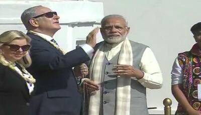 Watch: Benjamin Netanyahu flies a kite with PM Narendra Modi in Gujarat