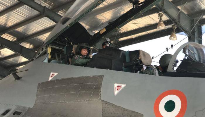 In pics: Nirmala Sitharaman becomes first woman Defence Minister to fly in IAF&#039;s Sukhoi Su 30