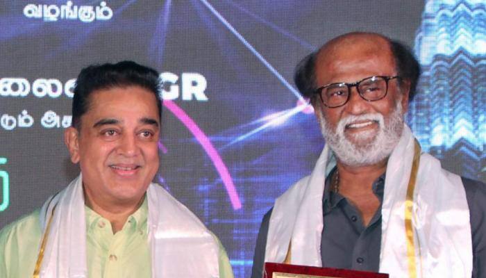 Rajinikanth, Kamal Haasan share stage, fuel speculations on star alliance