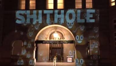'Shithole' creativity takes hold of protests against Trump Hotels