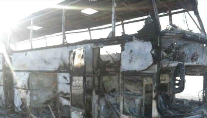 52 killed after bus catches fire in Kazakhstan 