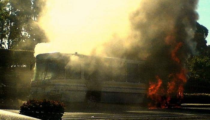 Passenger bus catches fire in Kazakhstan&#039;s Aktau region, 52 dead