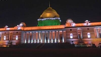 WATCH: Rashtrapati Bhavan lights up before Republic Day 