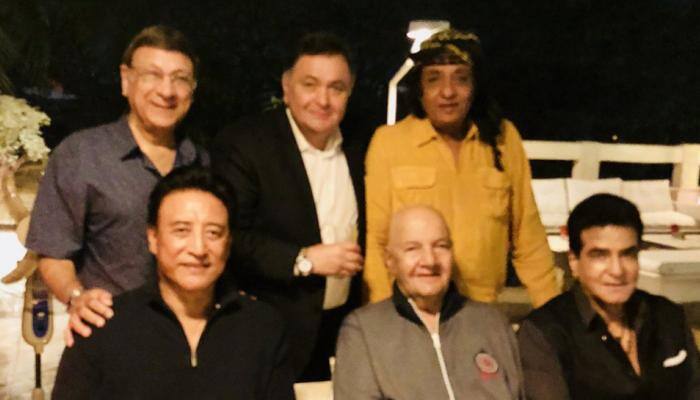 Rishi Kapoor Danny Denzongpa Prem Chopra And Others Reunite See Pic People News Zee News