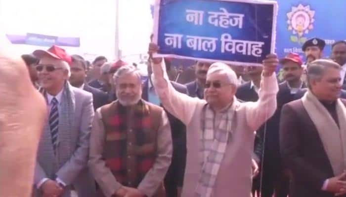 Nitish Kumar-led Bihar forms state-wide human chain to protest dowry menace
