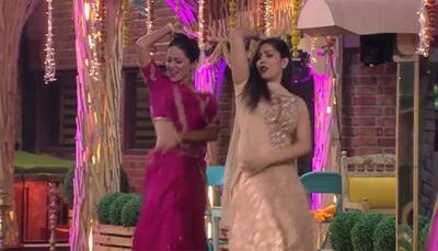 Bigg Boss 11 finalist Hina Khan and boyfriend Rocky dance to Sapna Chaudhary's Haryanvi song—Watch