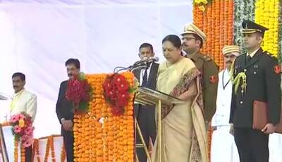 Anandiben Patel takes oath as Governor of Madhya Pradesh
