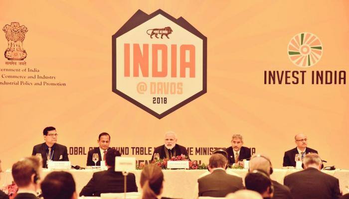 PM Modi meets CEOs at WEF, IMF reaffirms India&#039;s growth story